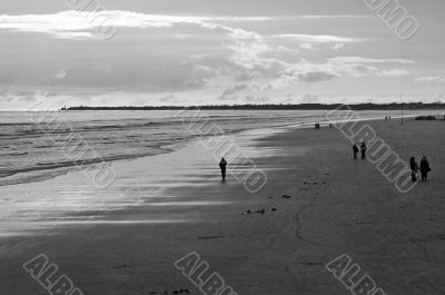 Loneliness on beach