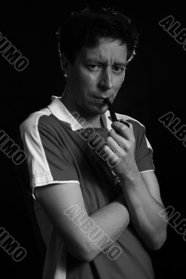 man smoking