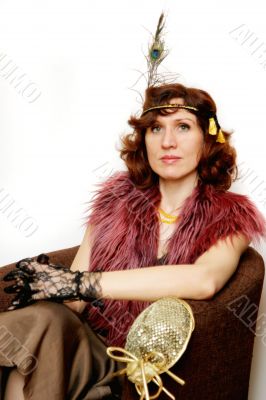 portrait of the 1920s Style lady