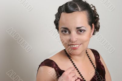 portrait of the 1920s Style girl