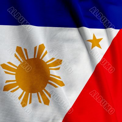 Filipino Flag Closeup