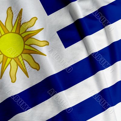 Uruguayan Flag Closeup