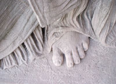 Detail of Foot in Classical Sculpture