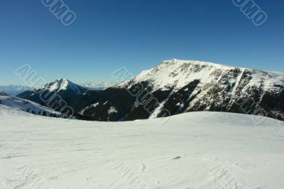 Winter mountain landscape