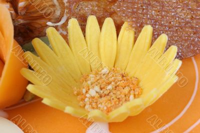 orange cake decoration