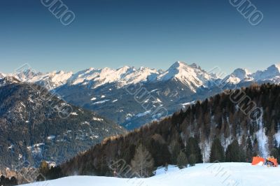 Dolomites range