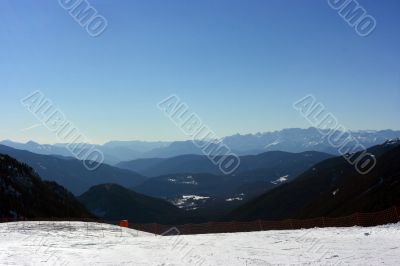 Look over mountains