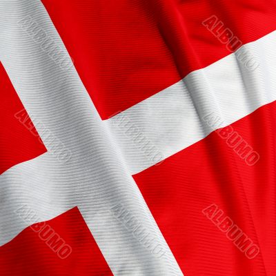 Danish Flag Closeup