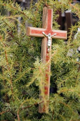 Cross with Jesus figure