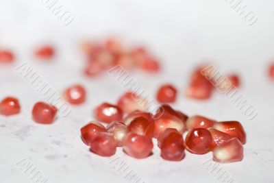 Grains of a pomegranate