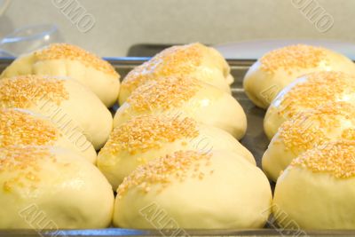 Fresh Buns with Sesame Seeds