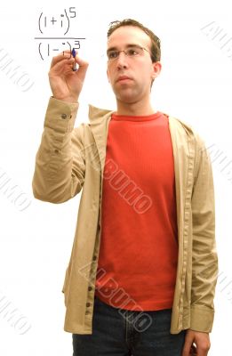 Man Doing Math