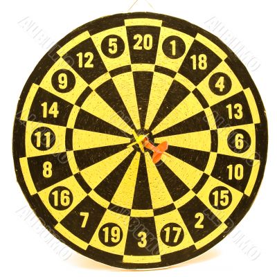 Isolated Dartboard