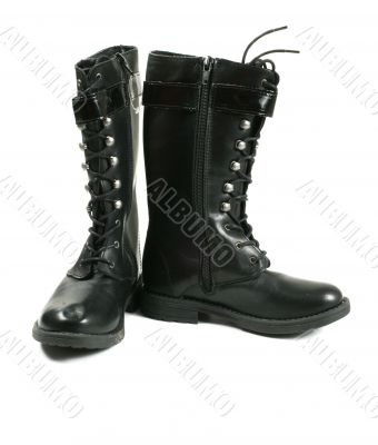black shoes