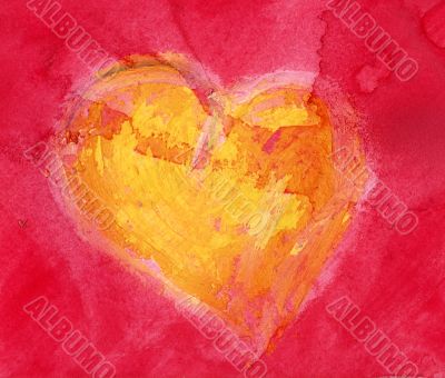 watercolor heart