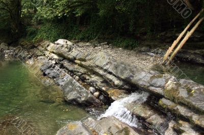  on mountain river