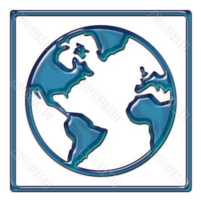 World Map Abstract Design