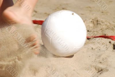 soccer on the beach