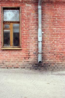 window and aging wall