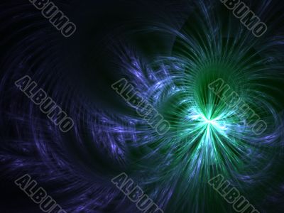 Feathered Corner Abstract Background