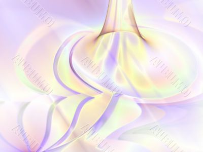 Ribbons of Pastels Abstract Background