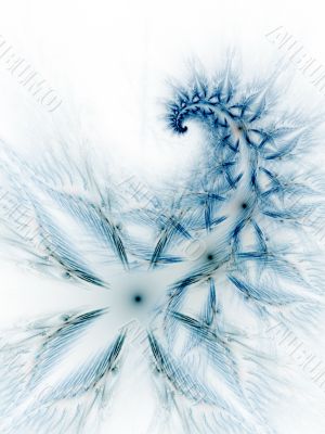 Spiraling Feather Textures Abstract Background