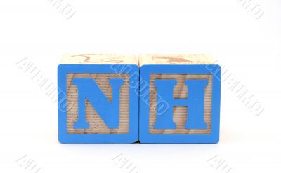 Block letters State Abbriviations