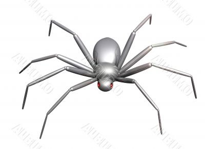 3d spider of their chromeplated metal