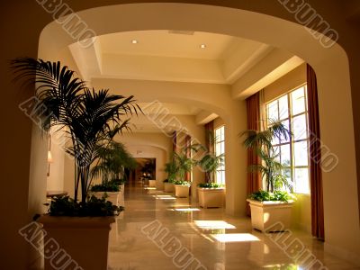 Luxury Hotel Entrance Corridor