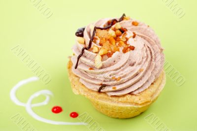 Delicious cream cake