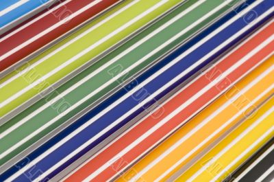 colored markers extreem close-up