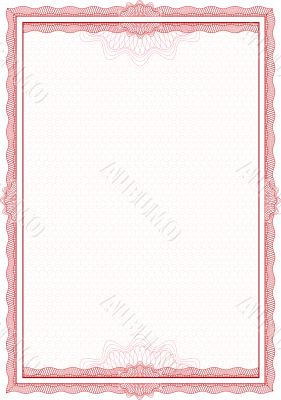 guilloche border for diploma or certificate