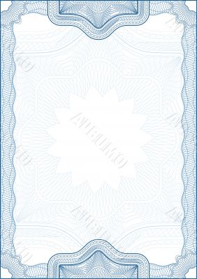 guilloche border for diploma or certificate