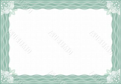 guilloche border for diploma or certificate