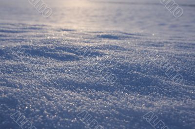 Thawing snow.