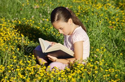 Reading a book