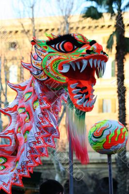chinese dragon mask