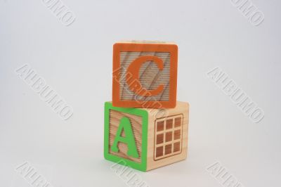 Block Words States Initials - CA FUN