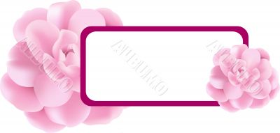 Pink Flower banner