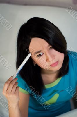 Women with pen table