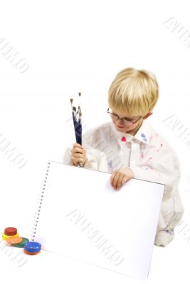 Proud clever boy