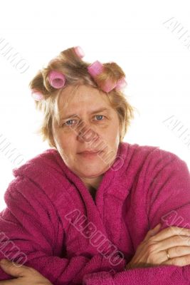 elderly housewife