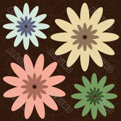 Retro Flowers