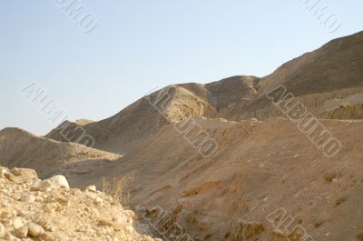 arava desert - dead landscape, background
