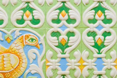 Ceramic tile ornament