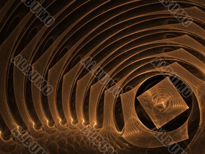 Square and Ripplings Abstract Background