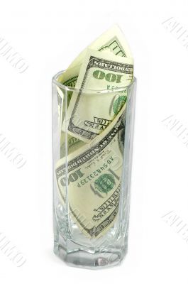 Money in glass