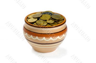  Pot with the coins