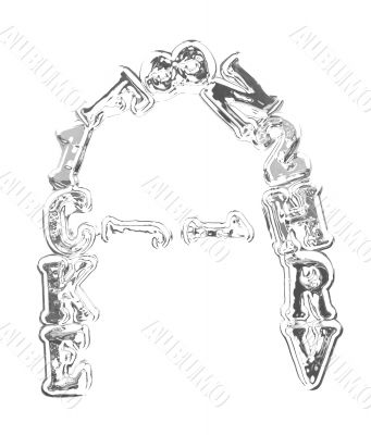 You can write messages with this letters series