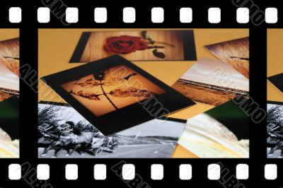 Photo Album with copy space